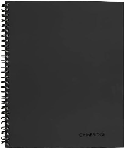 06132 Yandan Bağlı İş Defteri,, Toplantı Notları, 11 x 8 1/4, 80 Yaprak, Siyah