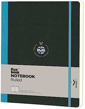 61 Esnek Notebook 17X24 Turkuaz Şerit Çizgili 192 Sayfa 85Gr