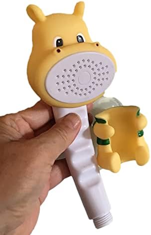 Sevimli Hayvan Figürlü Bebek Duş Başlığı – Annelerin Yardımcısı Eğitici Banyo Oyuncağı, Kolay Kurulum, El-Göz Koordinasyonu Geliştirici, Çocuklar İçin Renkli ve Eğlenceli