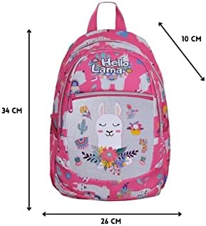 Anaokul Sırt çantası Kız Ortopedik Astarlı Su Geçirmez 5 6 7 Yaş Lama Pembe