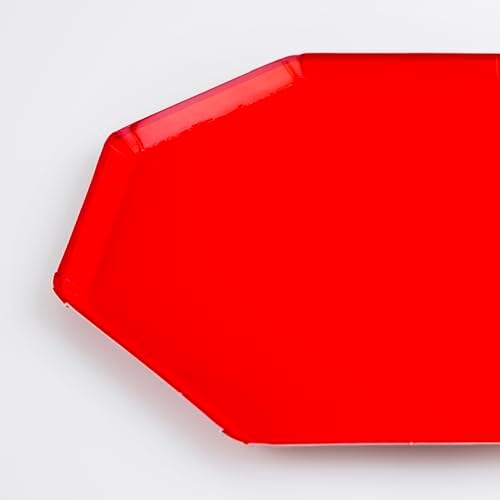 - Tomato Red Plates - Domates Kırmızısı Tabaklar (M) (x8)