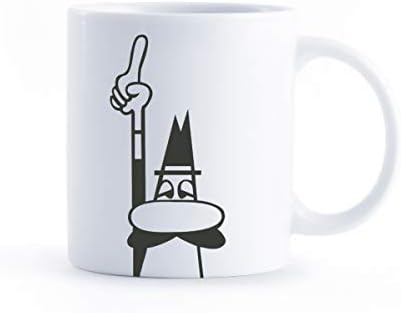 - Kupa - Mug - 250mL - İkonik Bıyıklı Adam Desenli - Porselen