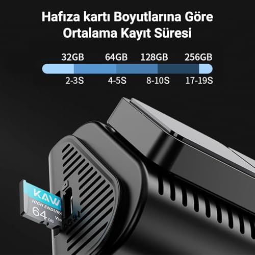 D11 2 Kameralı Ön/Arka 4K+1080P STARVIS Sensörlü Yapay Zeka Destekli Wi-Fi GPS'li Araç Kamerası