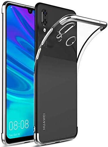 Y7 2019 Kılıf Skyfall Transparent Clear Gümüş