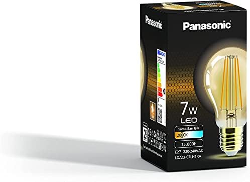 E27 FİL ST64 LAMBA, SARI IŞIK 7W 630LM 2000K GOLD