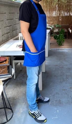 Cepli Önlük Biyeli Kısa Boyundan Saks Mavi