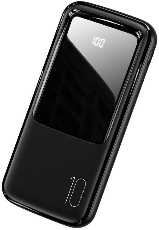 10000 Mah Dijital Göstergeli Powerbank 4 Girişli Type C Lightning Micro Usb 1 to 7 Gerçek 10000 Taşınabilir Şarj