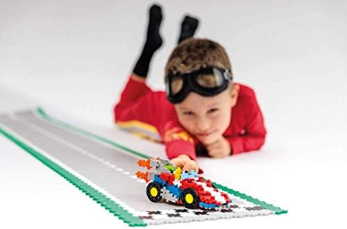 PLUS PLUS 9607008 Dahice inşaat oyuncağı, çılgın araba yarış arabası, PlusPlus Go yapı taşları seti, 240 parça