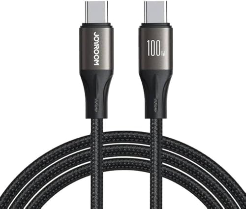 SA25-CC5 2 Metre 100W Type-C – Type-C Metal Hızlı Şarj Ve Data Kablosu (Siyah)