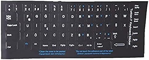 300162 Türkçe F Siyah Klavye Stiker