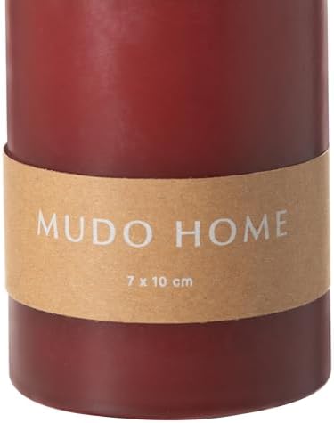 Sütun Mum Bordo 7X10cm