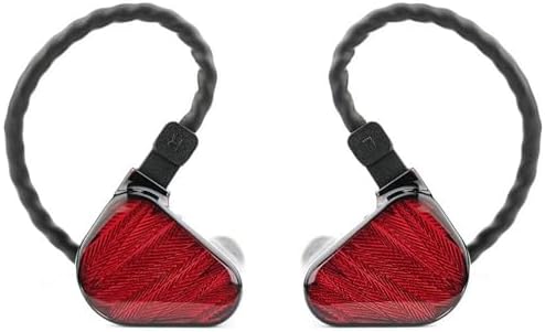 Zero Kırmızı Dual Dynamic Drivers In-Ear Headphone | Sahne, Stüdyo veya Odyofil için Çift Sürücülü Kulak içi/In-Ear Kablolu Monitör Kulaklık
