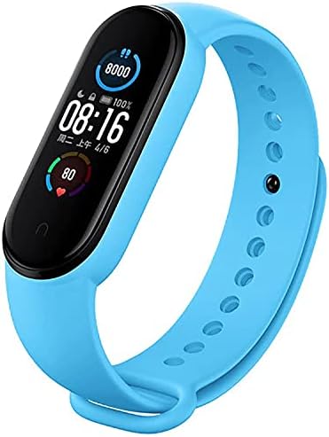 Mi Band 3/4 Uyumlu Silikon Kordon Mavi