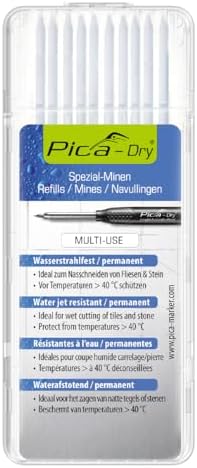 A14711770P4043 Markör Gerhard Möck Uç Seti 10 PARÇA. Beyaz Su Işınına Dayanıklı Kuru 4043, Adet (1'li Paket)