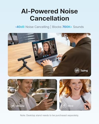 Al-Powered Transformable Mini Mikrofon - SKU02 - //PC/Kamera için - 4 Form-in-1 Mikrofon, 7g Hafif, AI Gürültü Azaltma, 48kHz/24bit, APP Kontrolü, 328ft Aralık,