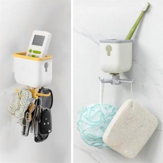 Yapışkanlık Pratik Mutfak Askılığı Organizatör Ve Mutfak Düzenleyici Çok Amaçlı Döner Askı