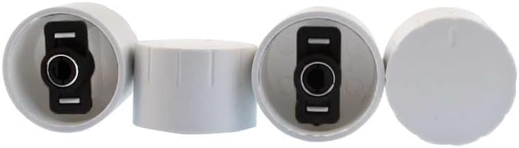 Uyumlu Beyaz Setüstü Ocak Düğme Seti, 4 Parça