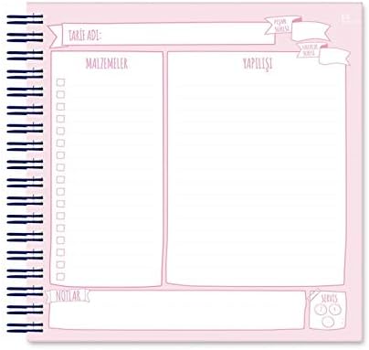 Yemek Tarif Defteri Spiralli Renkli Ayraçlı