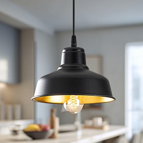 Siyah Tekli Sarkıt Aydınlatma, Ev, Ofis, Cafe, Restoran Avizeleri, E27 Duy