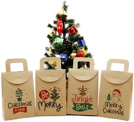 10x15 ve Yılbaşı Temalı Hediye Kutusu Seti (4 Adet) – 10x15 cm, Çift Taraflı Baskılı | M4