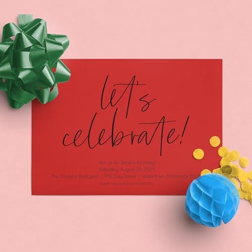 , Renkli Karton, Ultra Kırmızı, 320 Yaprak, 80 lb / 176 GSM, 8,5 inç x 11 inç - Daha Fazla Sayfa! (91682)