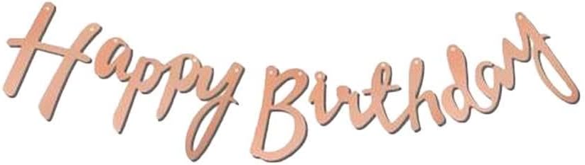 Kaligrafi Happy Birthda Banner (Rose)