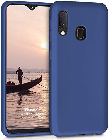 Silicone Galaxy A20e Kılıf Lacivert