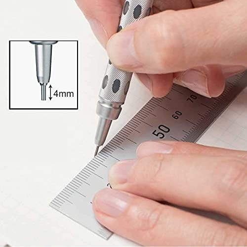 1000 Metal Gövdeli, Gizli Uçlu, Teknik Çizim ve Yazı İçin Mekanik Kurşun Kalem, 0.9 mm, Orijinal Kutusunda