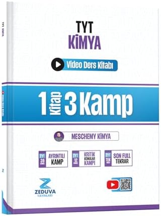 Zeduva Yayınları Meschemy Kimya TYT Kimya 1 Kitap 3 Kamp Video Ders Kitabı
