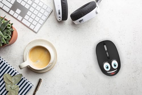 Weeny IWM-245ST DESİNG 3D WİRELESS SİYAH MOUSE Sevimli Emoji Karakterli,2.4 GHz USB,Ergonomik Zarif Kullanım Şekli, Konforlu Dokunuş Hissi,1200 Dpi, 10M Çekim Mesafesi,Uyku Modu
