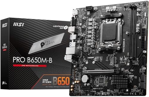 MSI PRO B650M-B DDR5 AMD B650 AM5 Soket DDR5 6800+(OC) MHz mATX Anakart