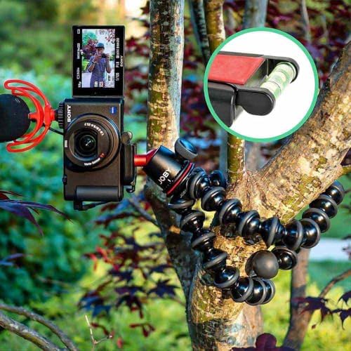 GorillaPod 3K Kit Esnek ve Hafif (, CSC ve Aynasız Kameralar için Küre Başlıklı, 3 kg'a Kadar Taşıma Kapasitesi), İtalya'da Üretilmiştir, JB91507-BWW, Siyah