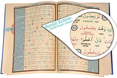 Kur'an-ı Kerim ve Renkli Kelime Meali (Rahle Boy, Kod: 153)