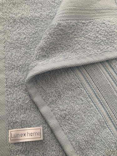 %100 Havlu Takımı Vücut Havlusu 90x140 cm, Baş Havlusu 50x80 cm, Ekstra Yumuşaklık (Mavi)