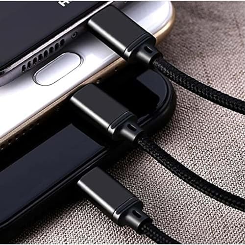 3 in 1 Micro + Type C + Lightning ile Uyumlu 1.15m 2.8A Data ve Şarj Kablosu - RC-131th