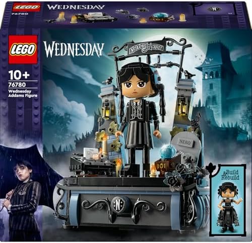 Wednesday: Wednesday Addams Figürü 76780 – 10 Yaş ve Üzeri Çocuklar için Koleksiyonluk Oyuncak Yapım Seti (702 Parça)