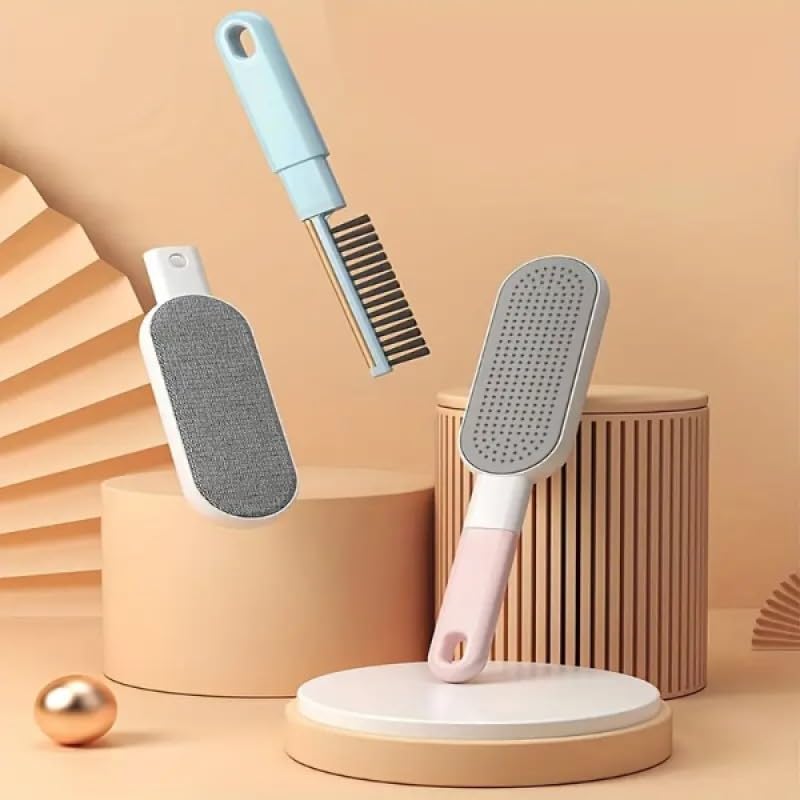 4'ü 1 Arada Tüy Toplama Fırçası – Kumaş ve Halılar İçin Tiftik Temizleyici Fırça | Mont, Kazak, Koltuk ve Perdeler İçin Pratik Temizlik