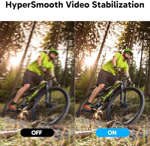 Action Cam 4K60FPS 40M Sualtı Kamera 20MP WiFi Aksiyon Kamerası, Dokunmatik Ekranlı EIS, 8X Zoom Ses Kumandalı Uzaktan Kumandalı Aksesuar Kiti Spor Kamera (V50)