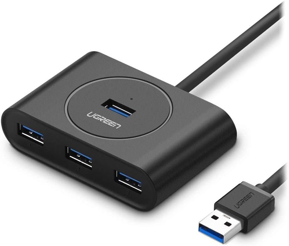 USB 3.0 4 Portlu Hub Çoklayıcı Siyah 50 CM