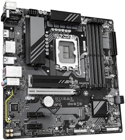 GIGABYTE B760M DS3H WIFI LGA1700 DDR5 7600MHz(OC) PCIe 5.0 M.2 NVMe WiFi 6E Gigabit LAN mATX Anakart