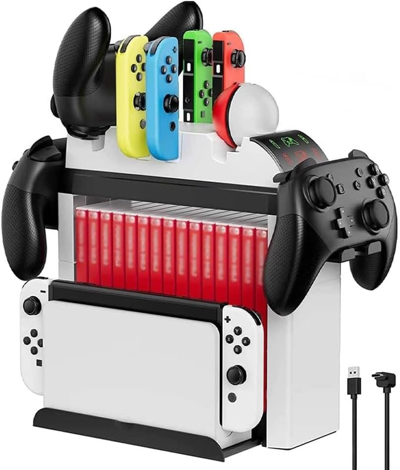 İçin Organizatör Stand Şarj Cihazı Tutucu Şarj Unitesi OLED Switch Led Göstergeli TNS-2113