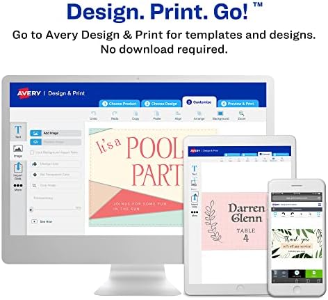 Yazdırılabilir Not Kartları, Mürekkep Püskürtmeli Yazıcılar, 50 Kart ve Zarf, 4,25 x 5,5, Ağır, Dokulu (3379) Doğum Günü için