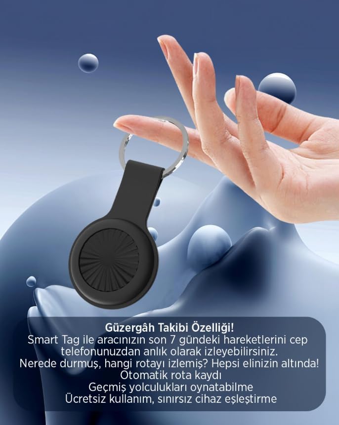 iOS ve Uyumlu Akıllı GPS Takip Cihazı – Anahtar, Cüzdan, Araç, Kargo ve Evcil Hayvanlar İçin Bluetooth Destekli Güvenli Konum Belirleyici Smart Tag