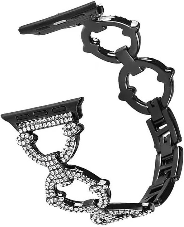 İle Uyumlu 38mm/40mm KRD-56 Metal Kordon Siyah