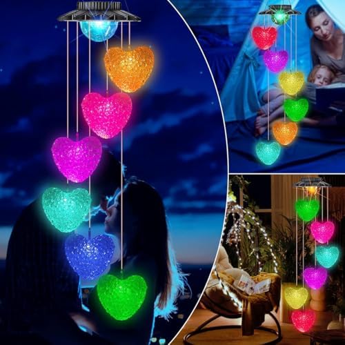 Güneş Enerjili Renk Geçişli Kristal Kalp Aydınlatma/GT-SL40