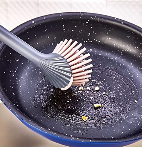 Silikon Fırçalı Mutfak Banyo Sıvı Sabunluk Süngerlik Seti