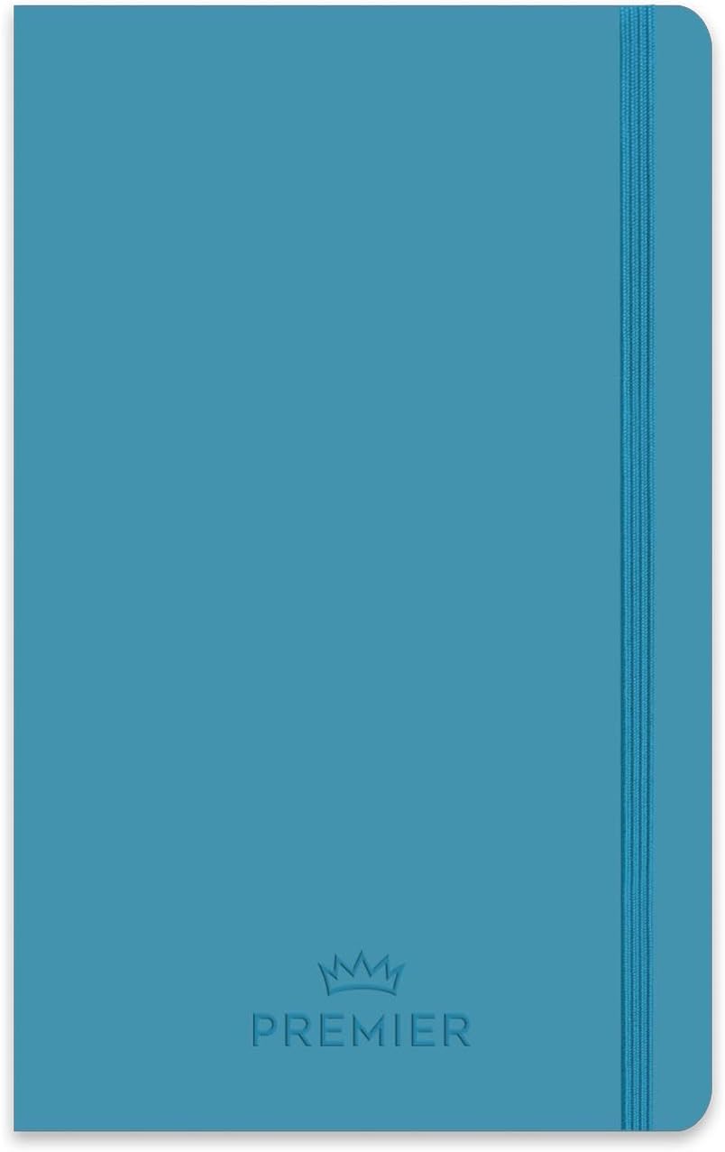 13x21 96 Yaprak Düz Ciltli Premier Defter - Mavi