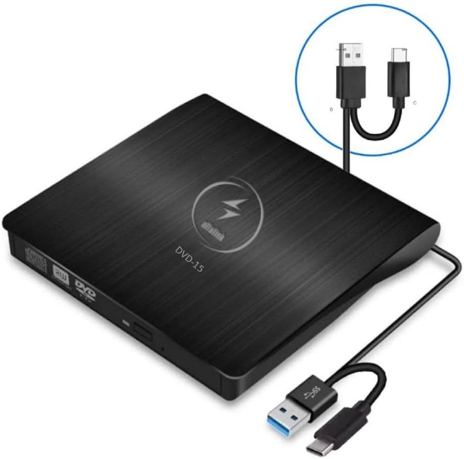 Harici Dvd Rw External Taşınabilir Ultra İnce USB 3.0 Cd Dvd Yazıcı Okuyucu