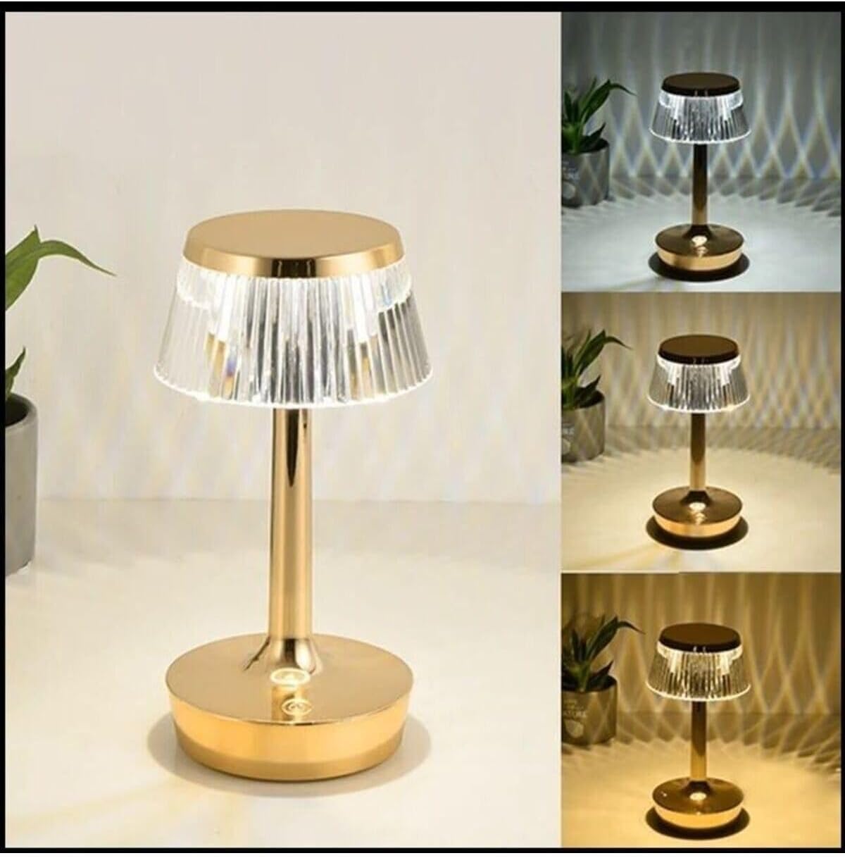 Rio Şarjlı Masa Lambası Ct-8434 Tek Anahtarla 3 Renk