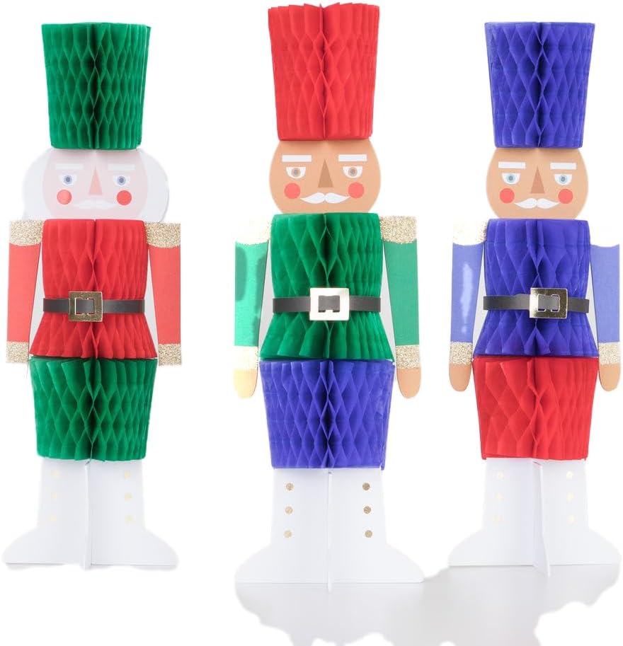 - Honeycomb Nutcracker Decorations - Nutcracker Dekorlar (3'lü)